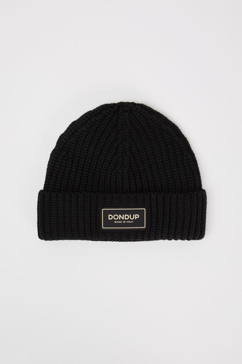 Dondup Mixed Wool/Acrylic Beanie Black