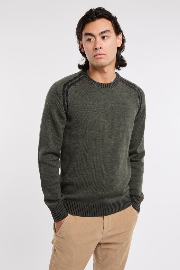 dondup-pullover-rundhalsausschnitt-grune-wolle-3