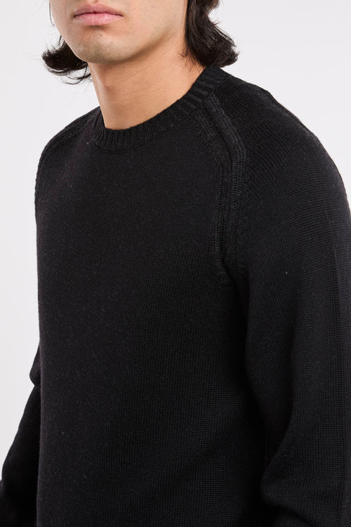 Dondup Crew Neck Wool Sweater Black-2