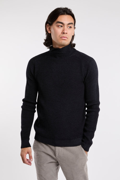 Dondup Knitwear English Rib Wool Blue-2