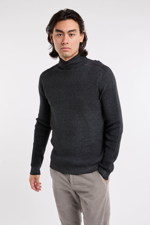 Dondup Pullover mit Wollkragen in Grau - 3