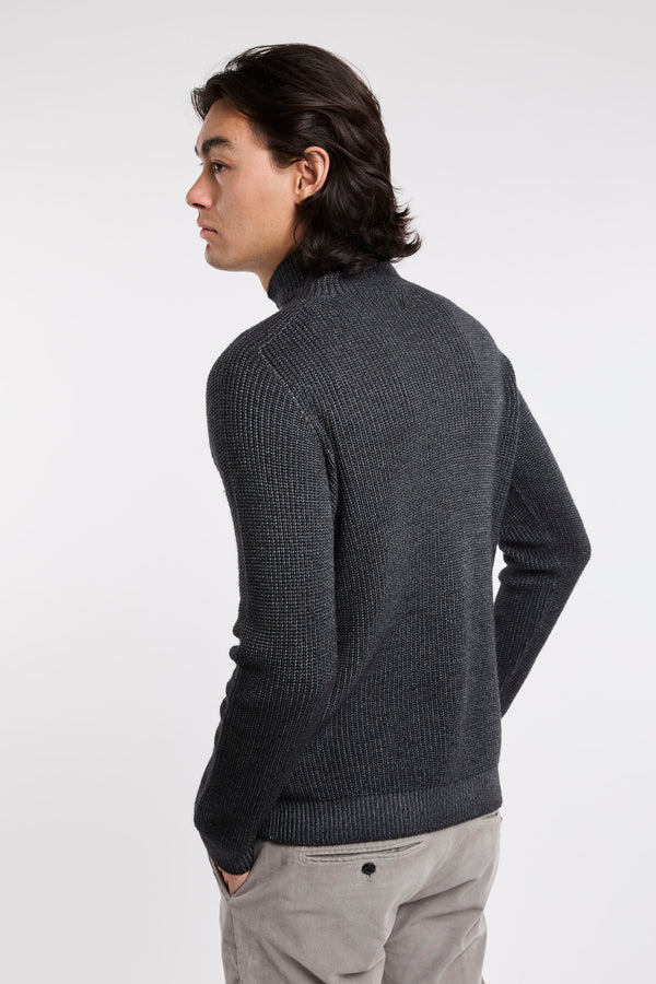 Dondup Pullover mit Wollkragen in Grau - 6