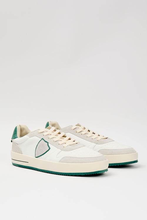 Philippe Model Nice White Leather Sneakers-2