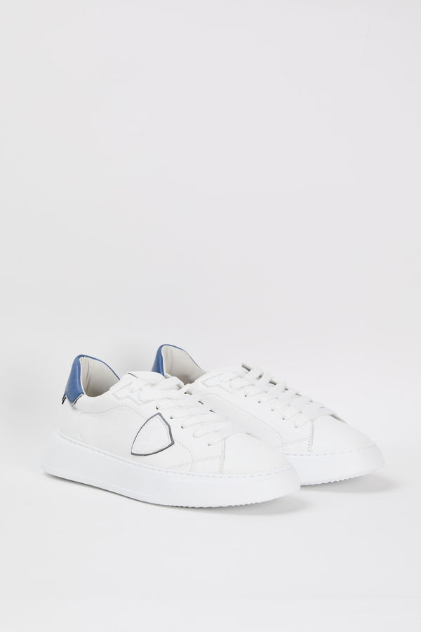 Philippe Model Sneaker Temple Leather White/Blue - 2