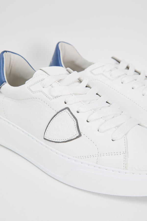 Philippe Model Sneaker Temple Leather White/Blue - 3