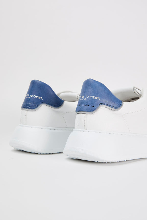 Philippe Model Sneaker Temple Leather White/Blue - 5