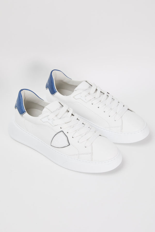 Philippe Model Sneaker Temple Leather White/Blue - 6