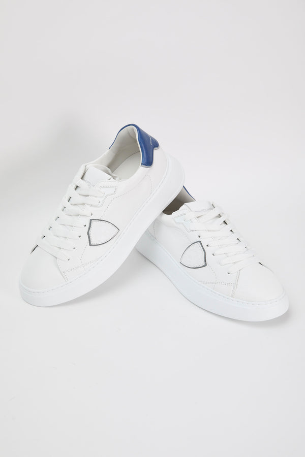 Philippe Model Sneaker Temple Leather White/Blue - 7