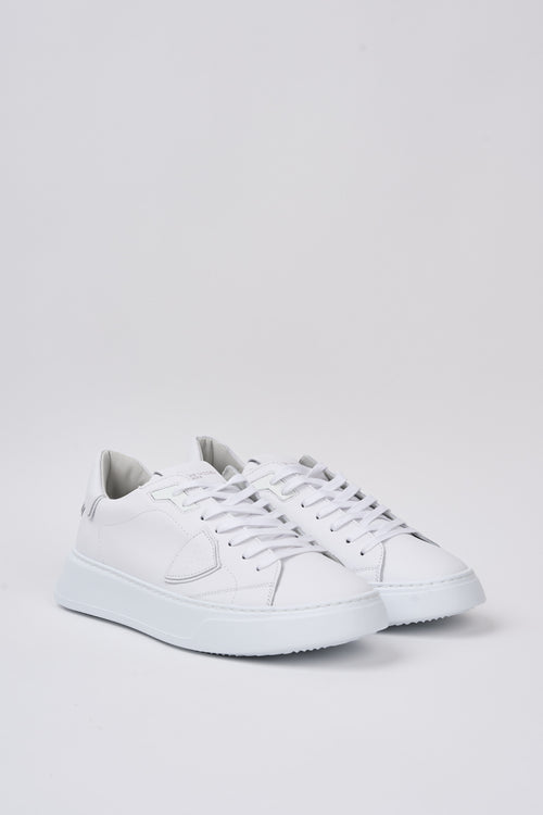 Philippe Model Temple White Leather Sneakers-2