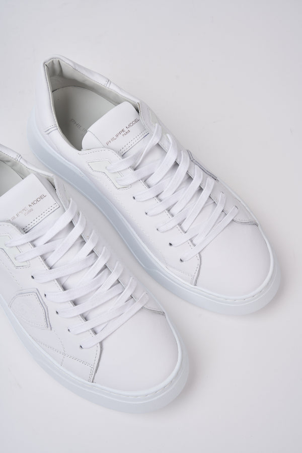 Philippe Model Temple White Leather Sneakers - 3