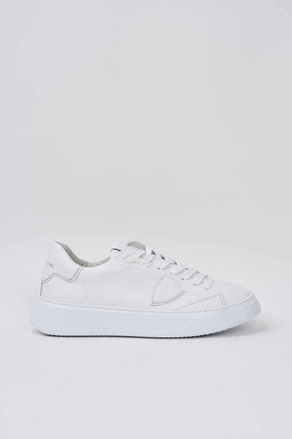 Philippe Model Temple White Leather Sneakers - 1