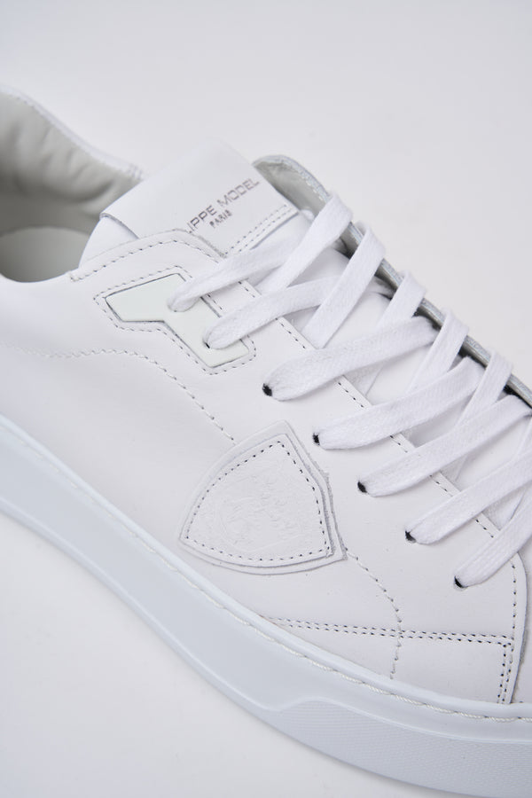 Philippe Model Temple White Leather Sneakers - 4