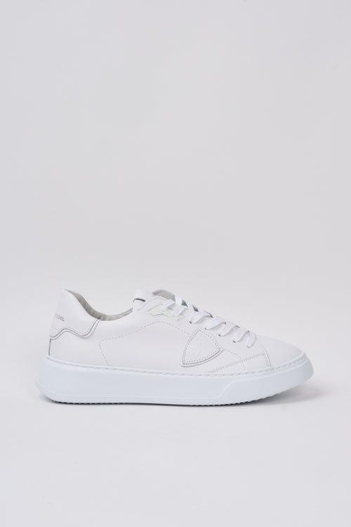 Philippe Model Temple White Leather Sneakers