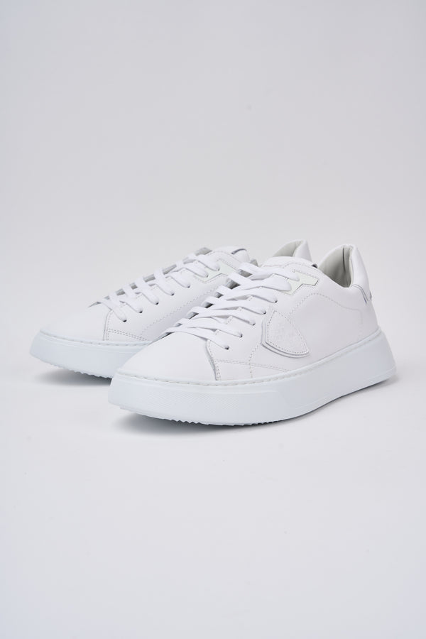 Philippe Model Temple White Leather Sneakers - 7