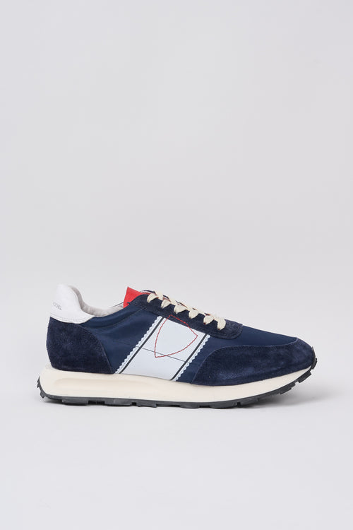 Philippe Model Tour Leather/Textile Blue Sneakers