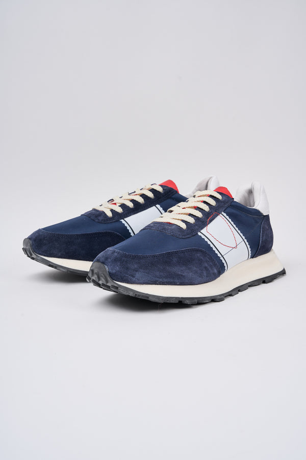 Philippe Model Tour Leather/Textile Blue Sneakers - 7