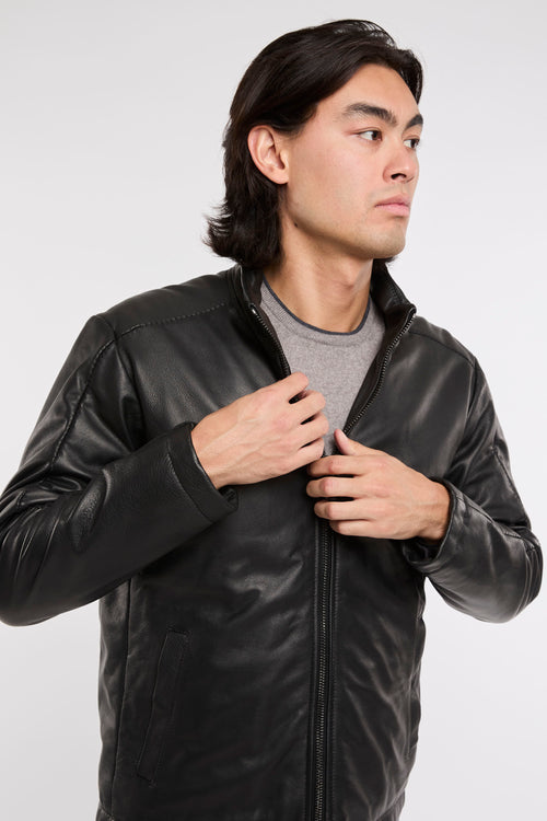 Giorgio Brato Leather Jacket Black-2