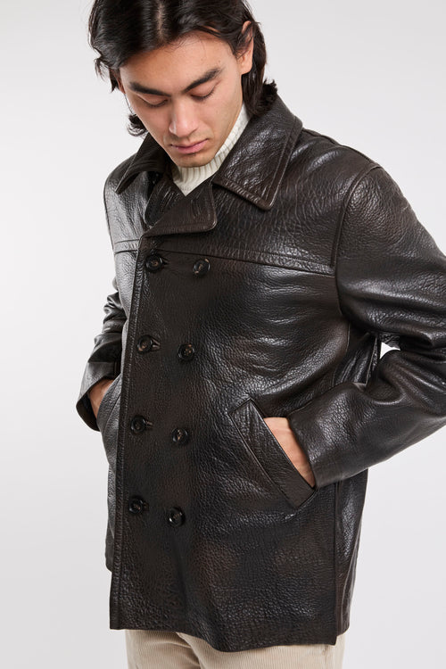 George Brato Brown Leather Jacket