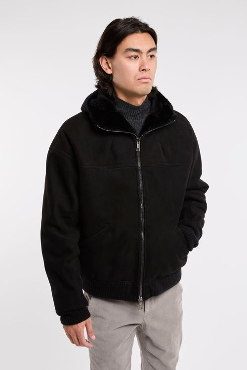 Giorgio Brato Shearling Jacket Black-2