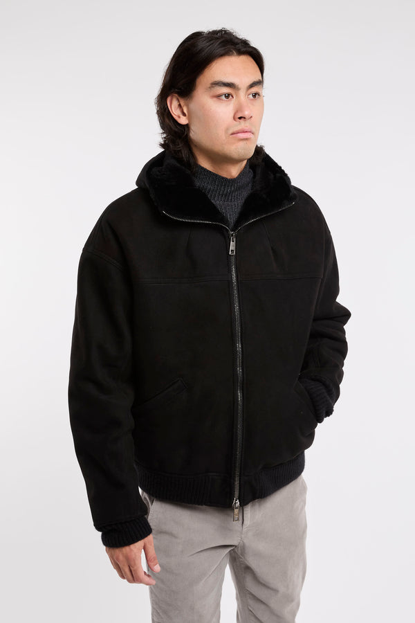 Giorgio Brato Shearling Jacket Black - 2