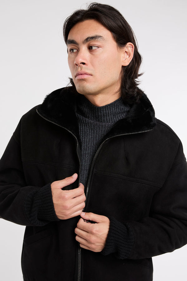 Giorgio Brato Shearling Jacket Black - 1