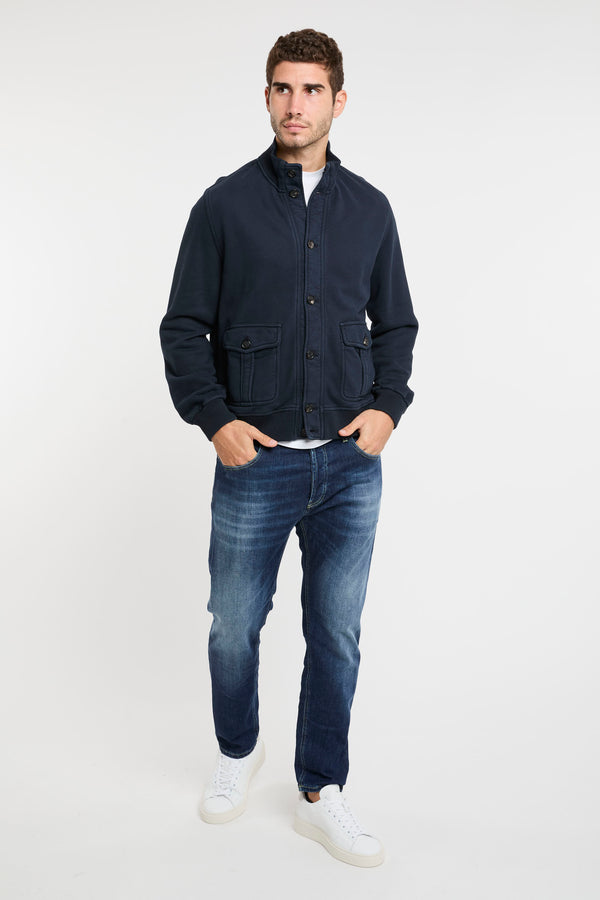 Circolo 1901 Cotton Blue Sweatshirt - 1