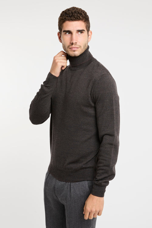 Canali 100% Wool Brown Sweater-2