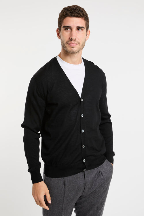 Black Canali Cardigan