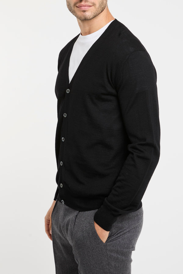 Schwarzer Canali-Cardigan - 3