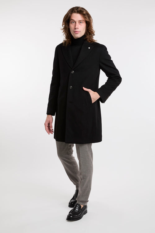 L.B.M. 1911 Black Fabric Coat