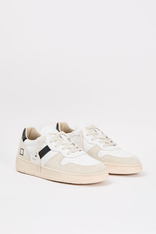 D.A.T.E. Sneaker Court 2.0 Leather White/Black-2