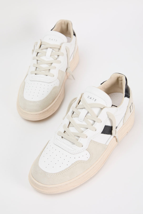 D.A.T.E. Sneaker Court 2.0 Leather White/Black - 3