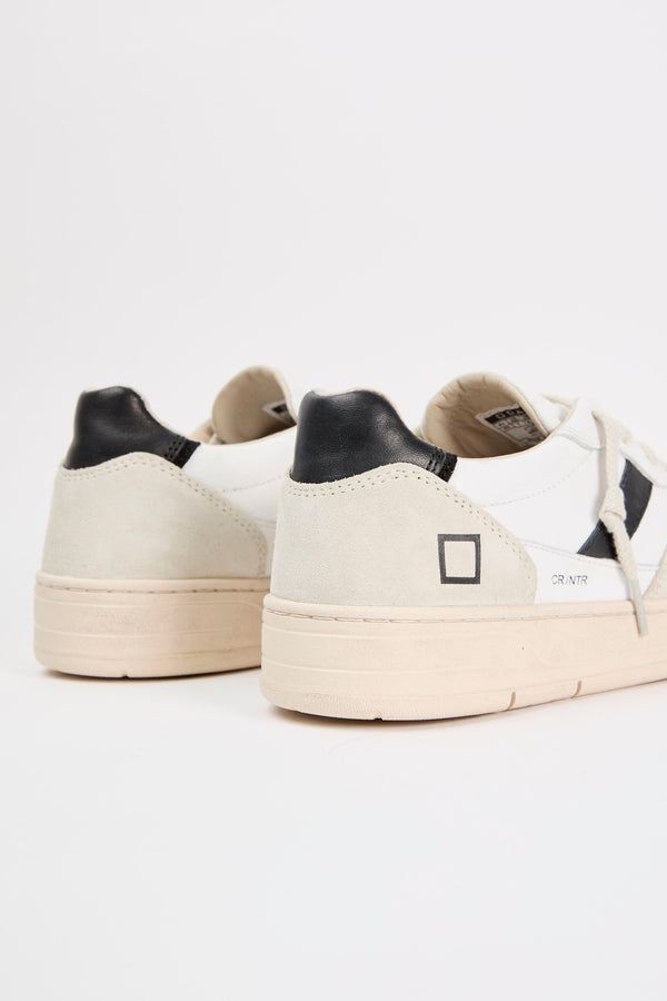 D.A.T.E. Sneaker Court 2.0 Leather White/Black - 4