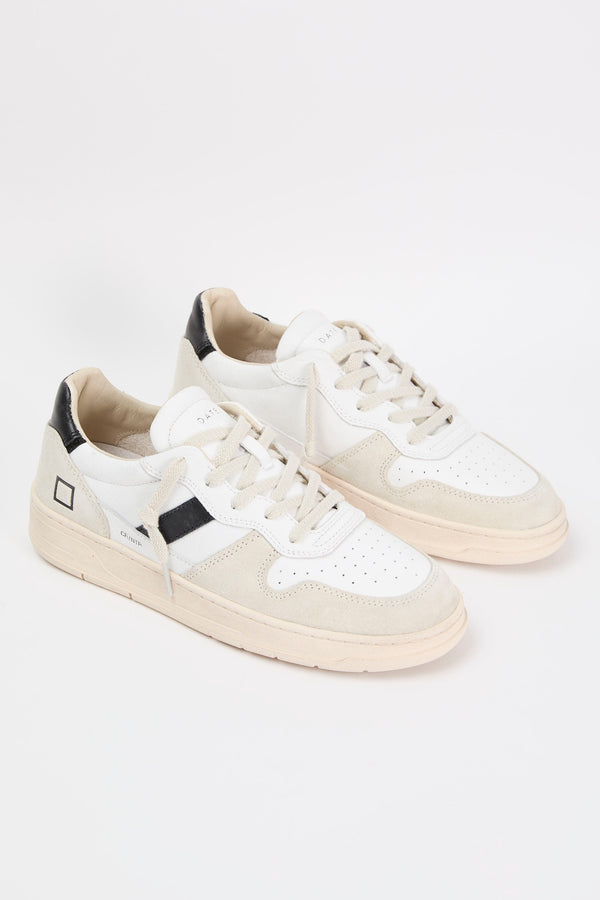 D.A.T.E. Sneaker Court 2.0 Leather White/Black - 5