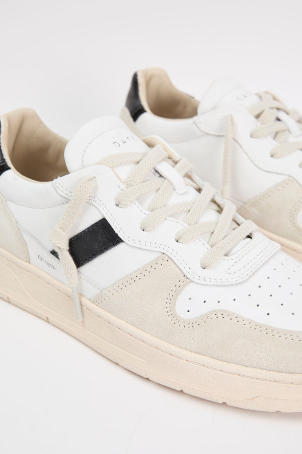 D.A.T.E. Sneaker Court 2.0 Leather White/Black - 6