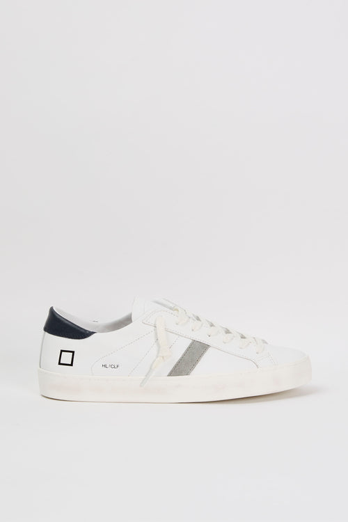 D.A.T.E. Sneaker Hill Low Calf Leather White/Blue