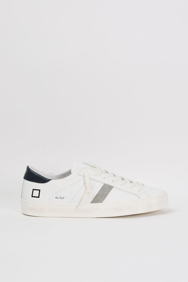 D.A.T.E. Sneaker Hill Low Calf Leather White/Blue - 1