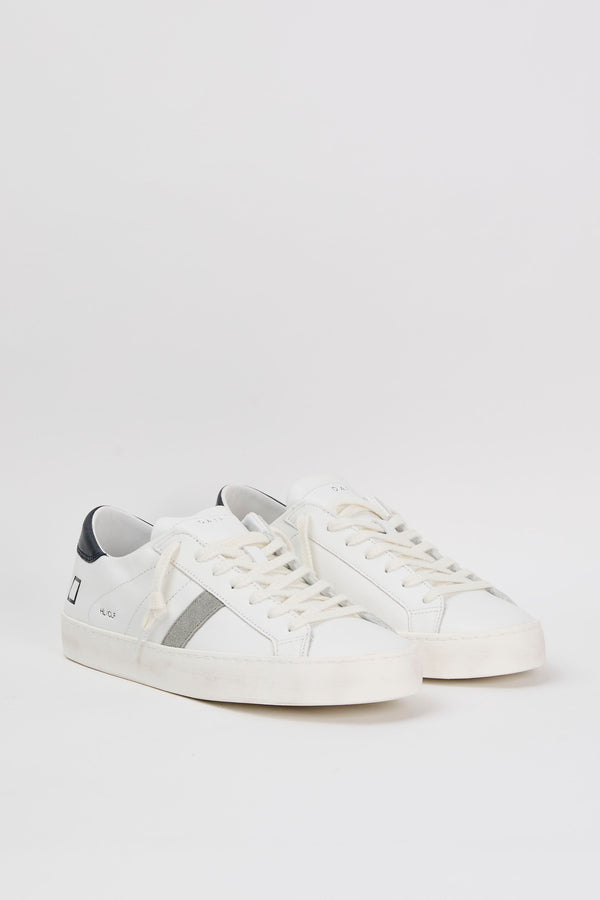 D.A.T.E. Sneaker Hill Low Calf Leather White/Blue - 2