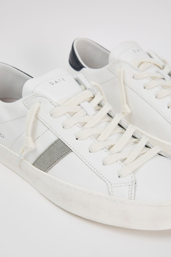 D.A.T.E. Sneaker Hill Low Calf Leather White/Blue - 5