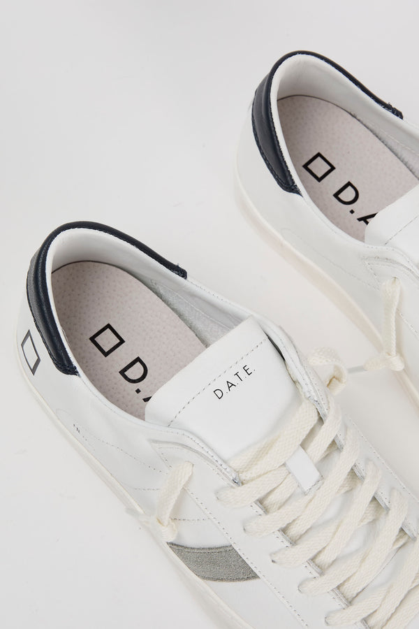 D.A.T.E. Sneaker Hill Low Calf Leather White/Blue - 6