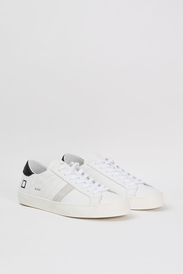 D.A.T.E. Sneaker Hill Low Calf Leather White/Black - 2