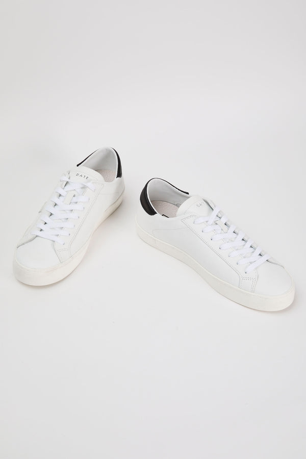 D.A.T.E. Sneaker Hill Low Calf Leather White/Black - 5