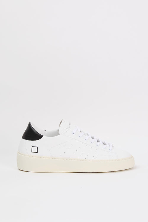 D.A.T.E. Levante Leather Sneaker White/Black