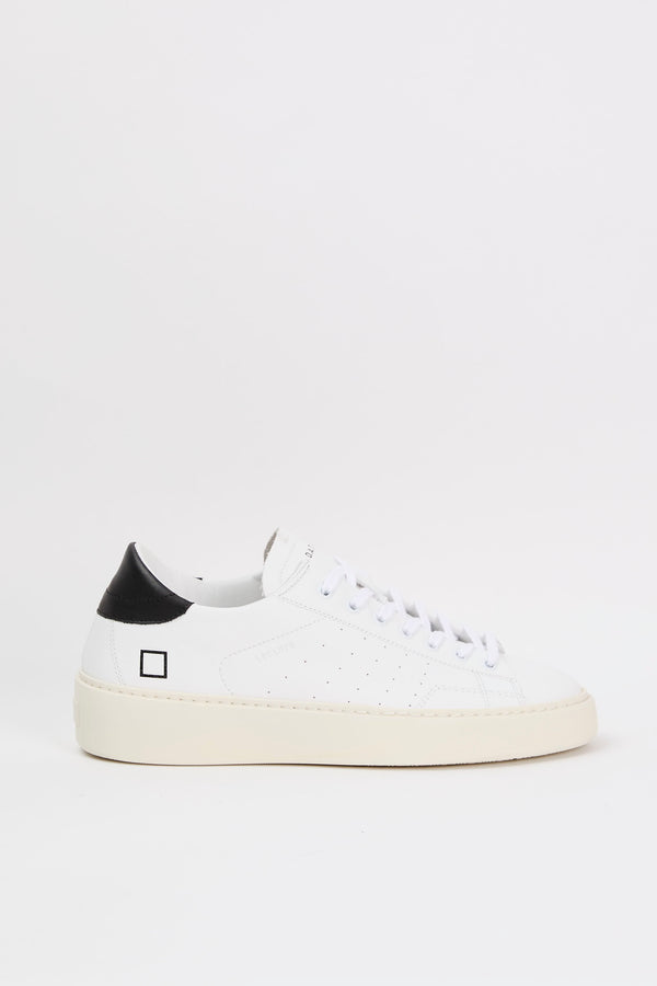 D.A.T.E. Levante Leather Sneaker White/Black - 1