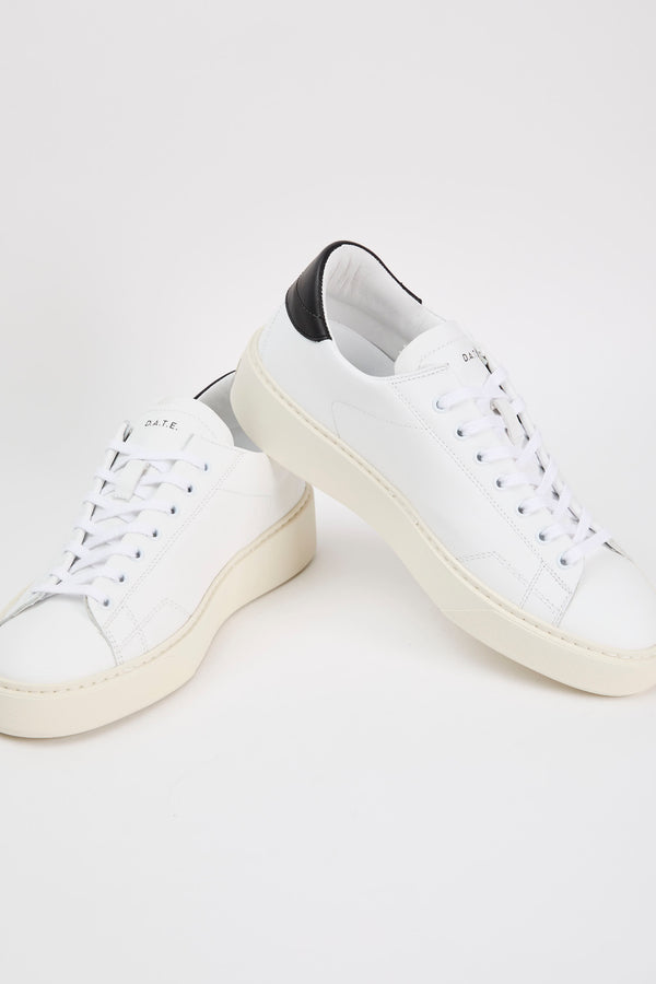 D.A.T.E. Levante Leather Sneaker White/Black - 3