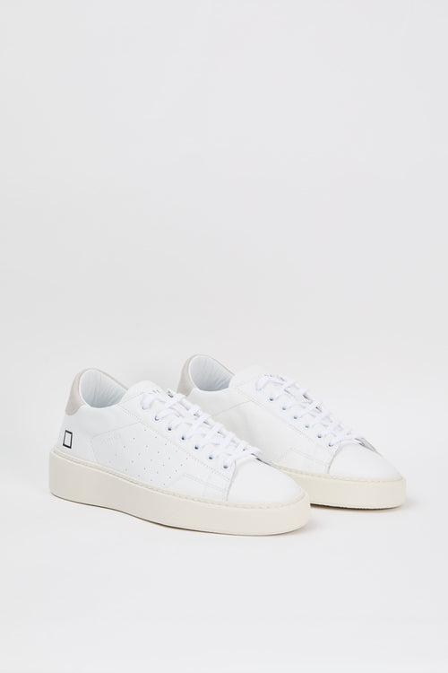 D.A.T.E. Sneakers Levante Leather White/Grey-2