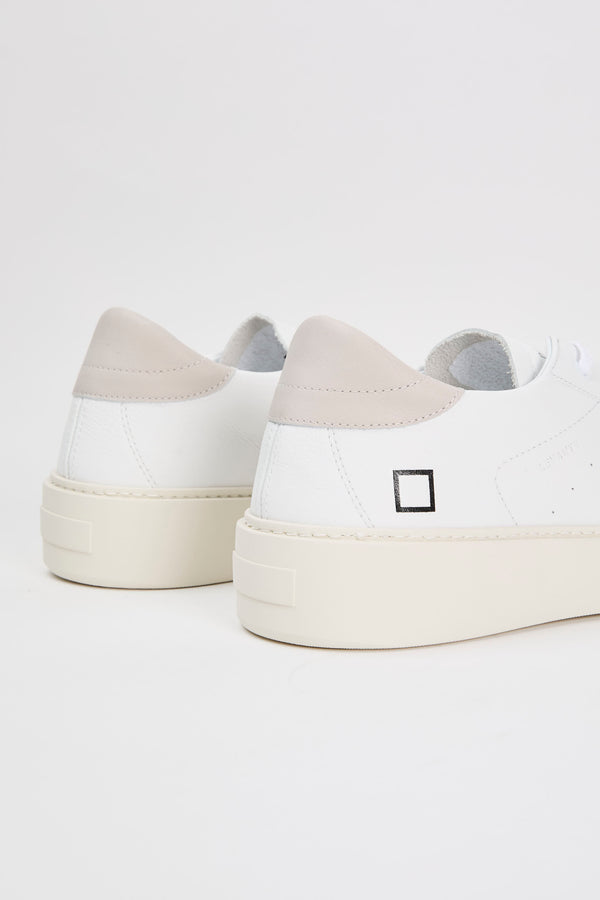 D.A.T.E. Sneakers Levante Leather White/Grey - 3