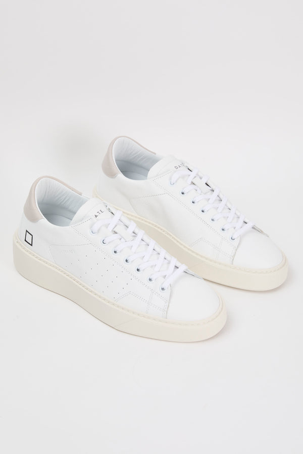 D.A.T.E. Sneakers Levante Leather White/Grey - 4