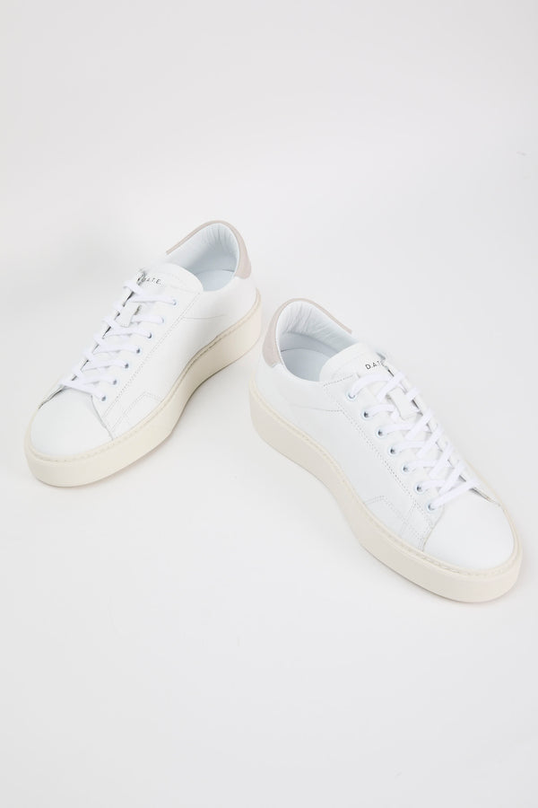 D.A.T.E. Sneakers Levante Leather White/Grey - 6