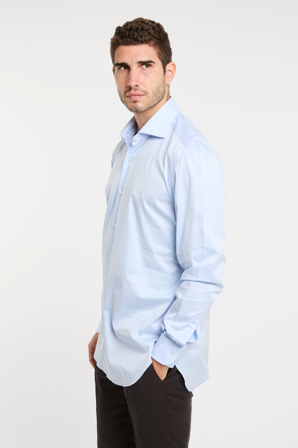 Blue Cotton Barba Shirt - 2